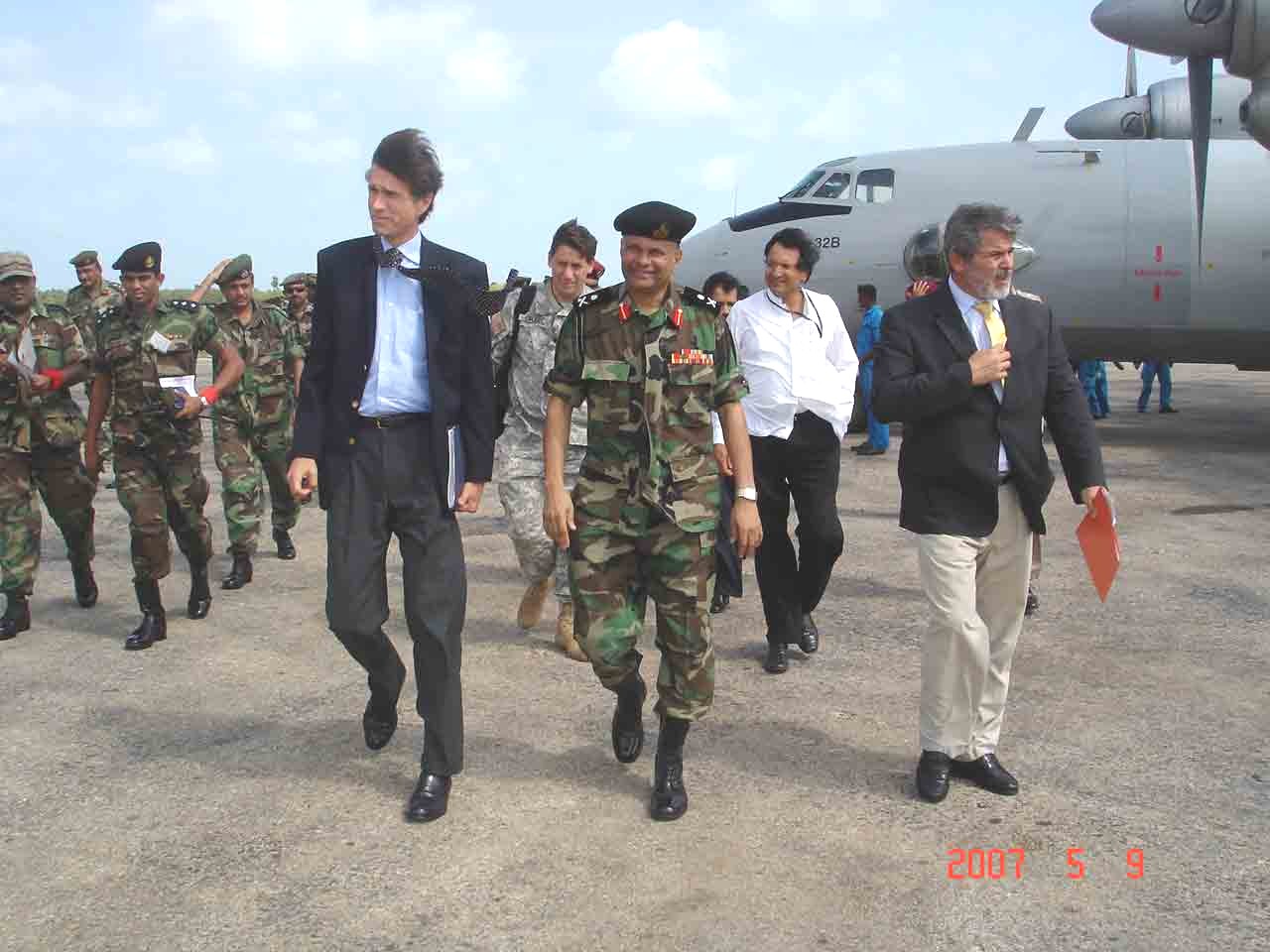 Jaffna Security Forces Commander Major General G.A Chandrasiri escorts US Assistant Secretary of State Richard Boucher and Ambassador Robert O Blake colombotelegraph