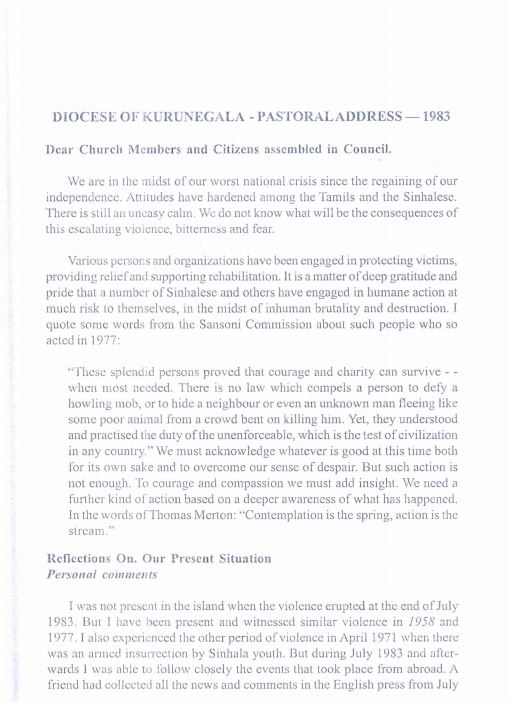 Bishop Lakshman Wickremesinghe Colombo Telegraph