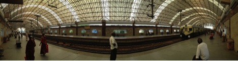 MRTS station at Mylapore in the centre of Chennai