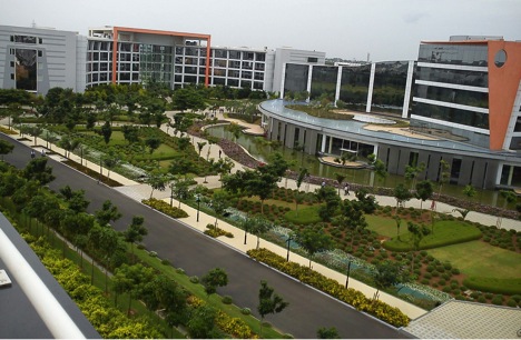 A part of the extensive Infosys Complex