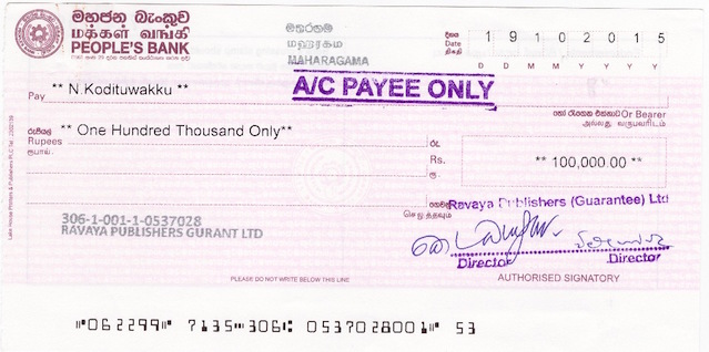 Cheque
