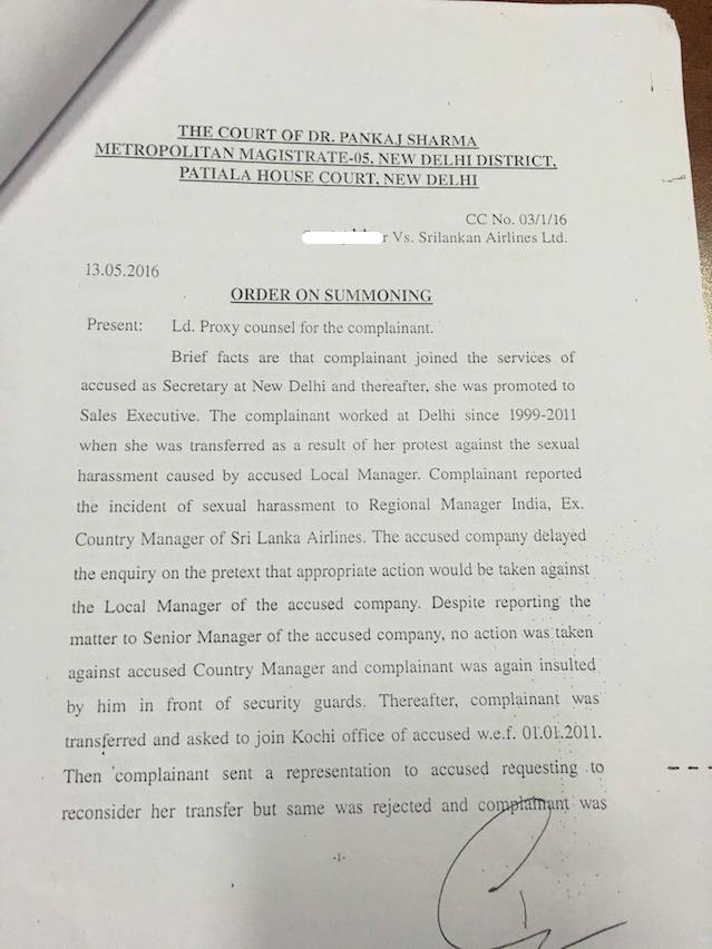 SriLankan Airlines Management Summoned To Delhi For Sexual Harassment 1