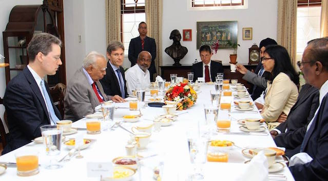 Nisha Biswal and Assistant Secretary Tom Malinowski and TNA